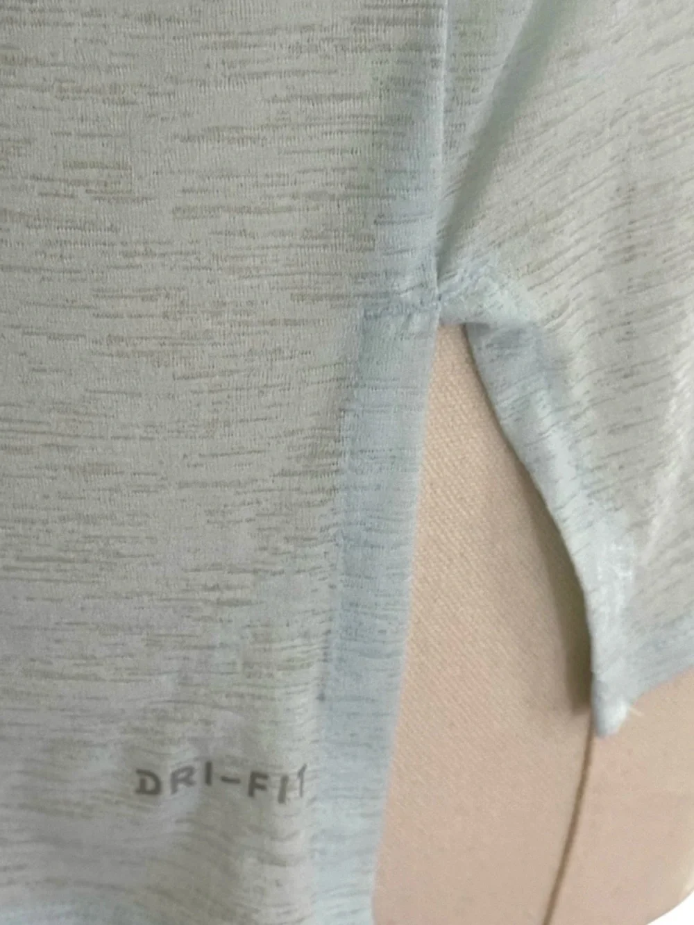 Nike Dri Fit Sheer Powder Blue  Athletic Top size women’s small